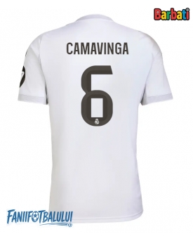 Real Madrid Eduardo Camavinga #6 Tricou Fotbal Replică 2025-26 Barbati Acasa
